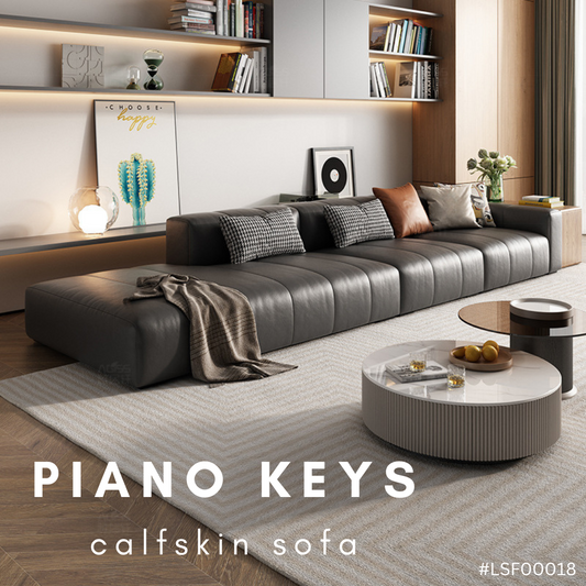 PIANO KEYS calfskin sofa
