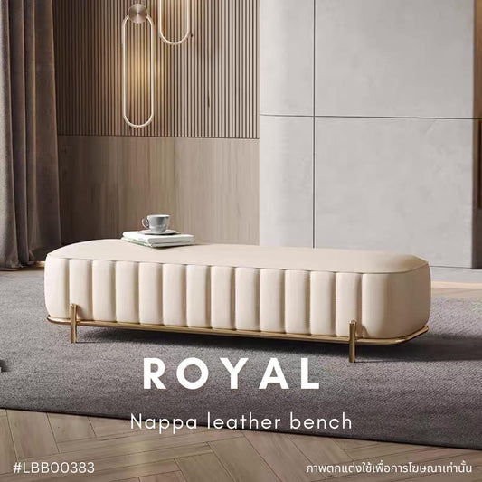 ROYAL Nappa leather bench