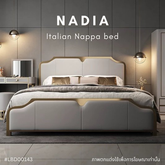 NADIA Italian Nappa bed