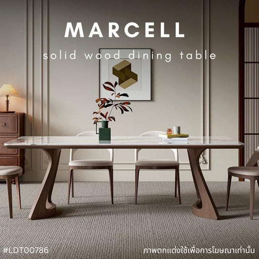 MARCELL solid wood dining table