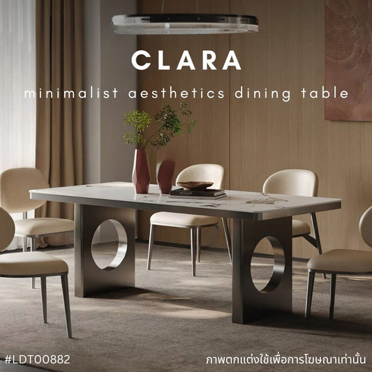 CLARA minimalist aesthetics dining table