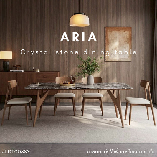 ARIA Crystal stone dining table