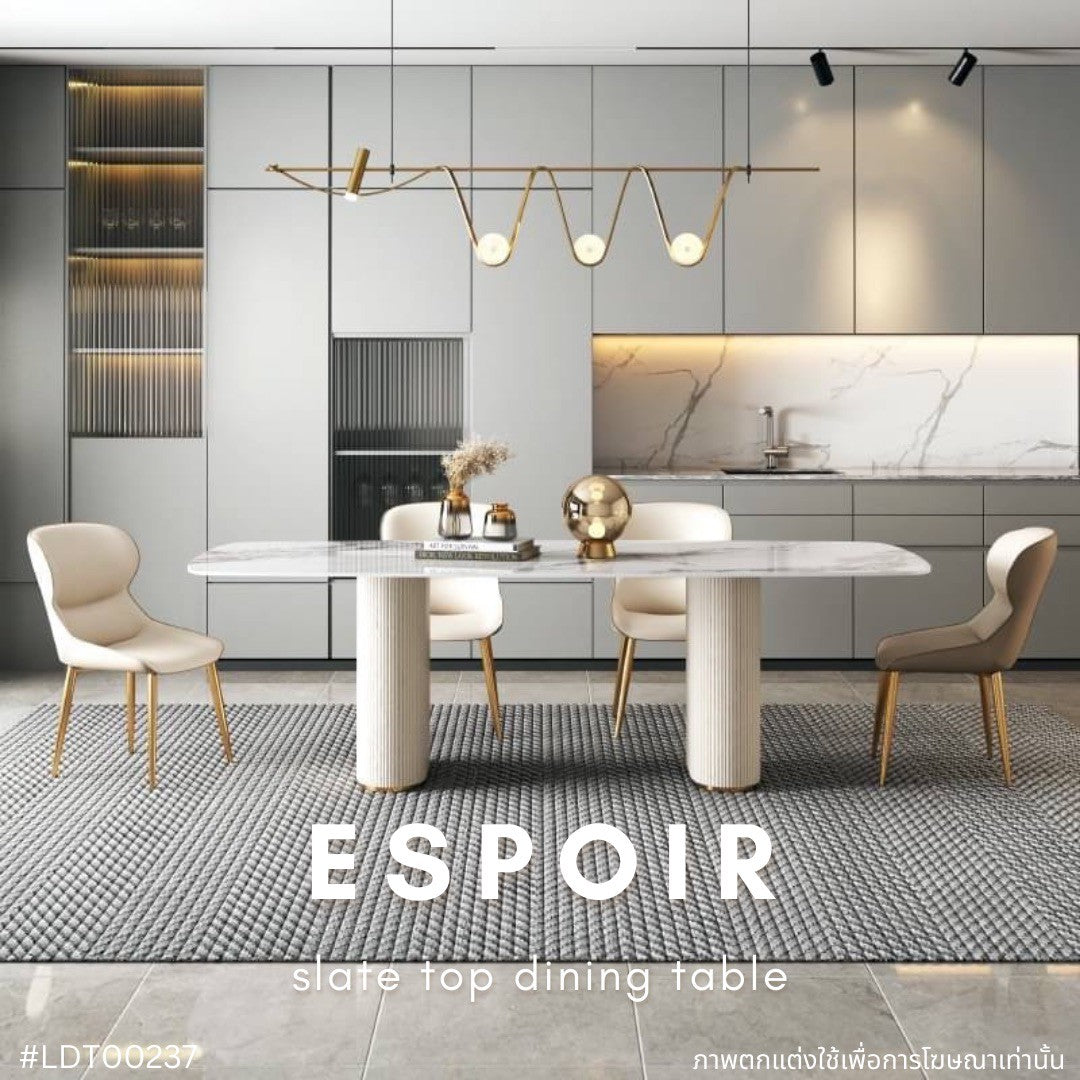 ESPOIR slate top dining table