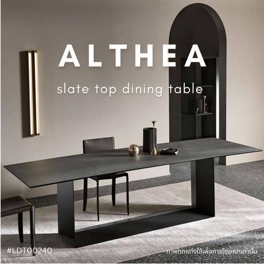 ALTHEA slate top dining table