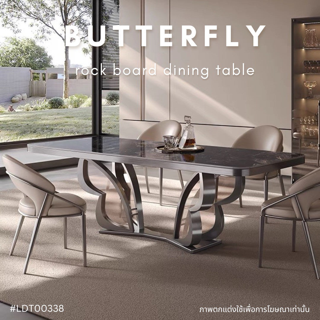 BUTTERFLY rock board dining table