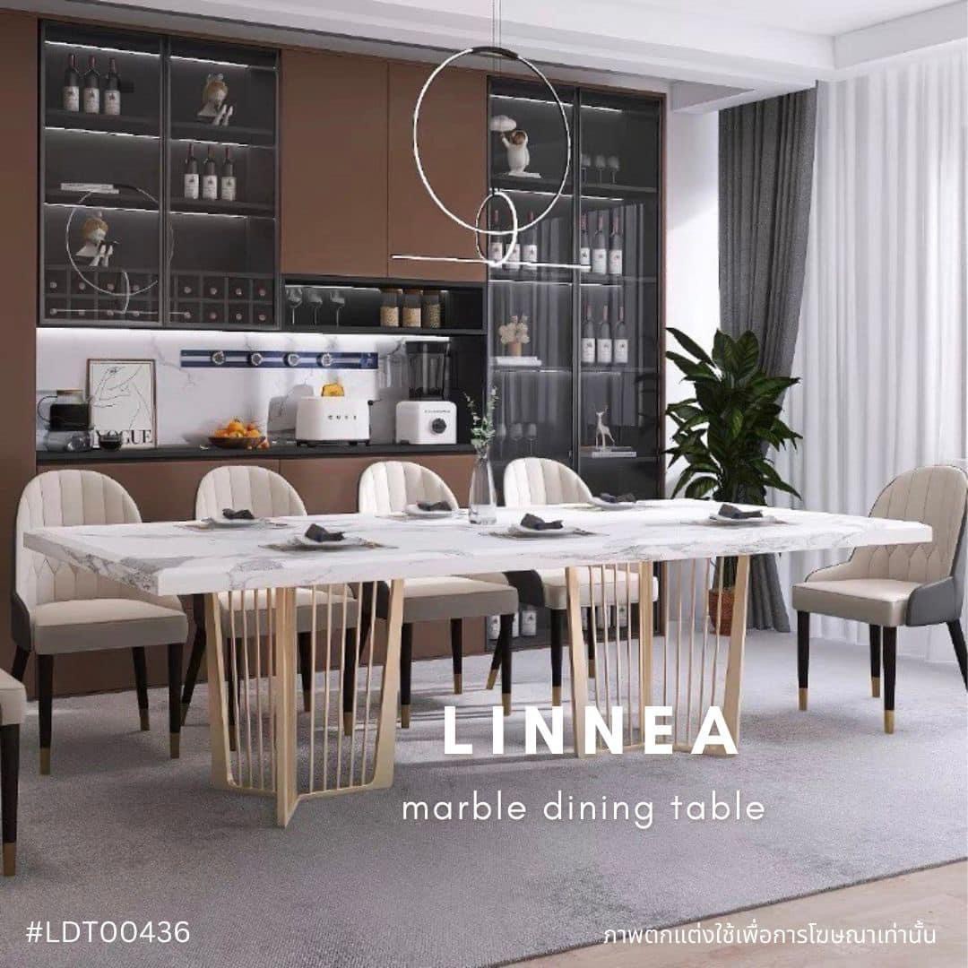 LINNEA marble dining table