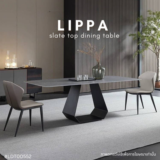 LIPPA slate top dining table
