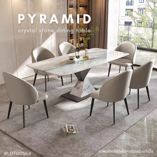PYRAMID crystal stone dining table