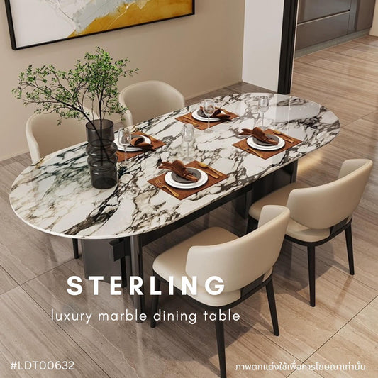 STERLING luxury marble dining table