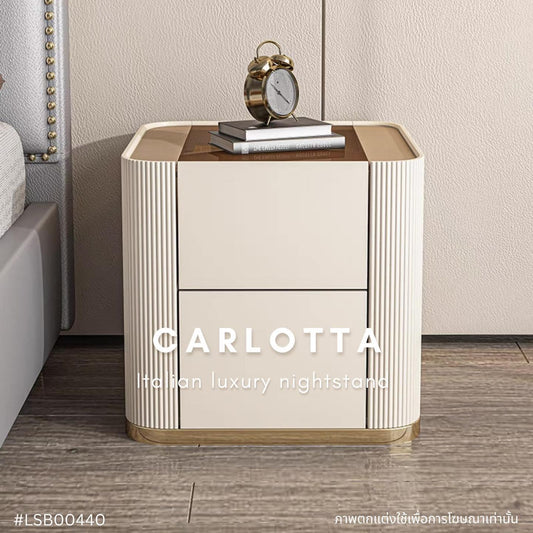 CARLOTTA Italian luxury nightstand