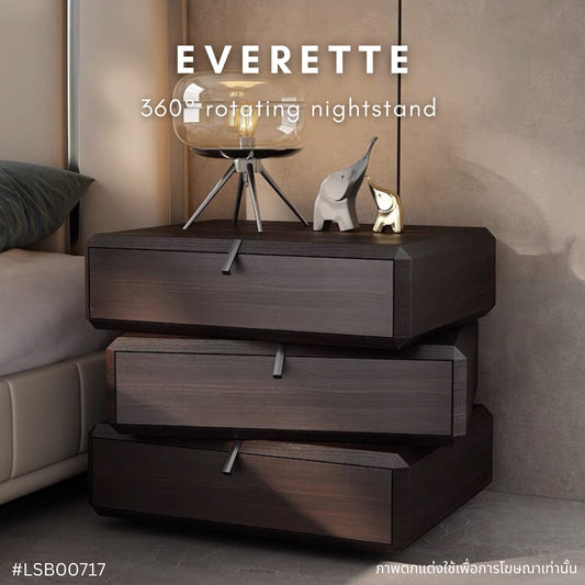 EVERETTE 360° rotating nightstand