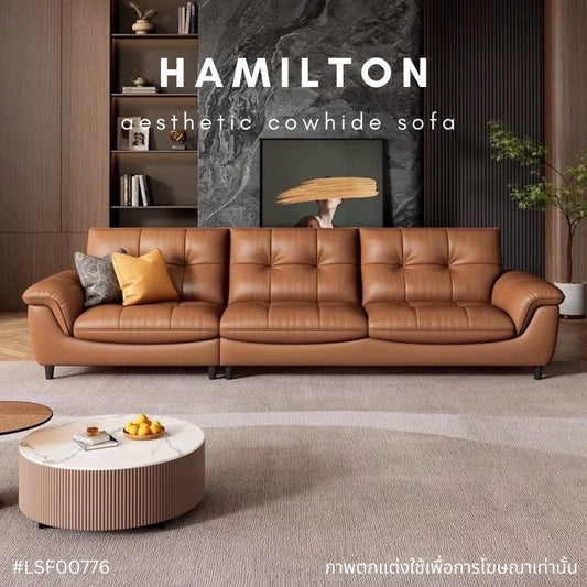 HAMILTON aesthetic cowhide sofa