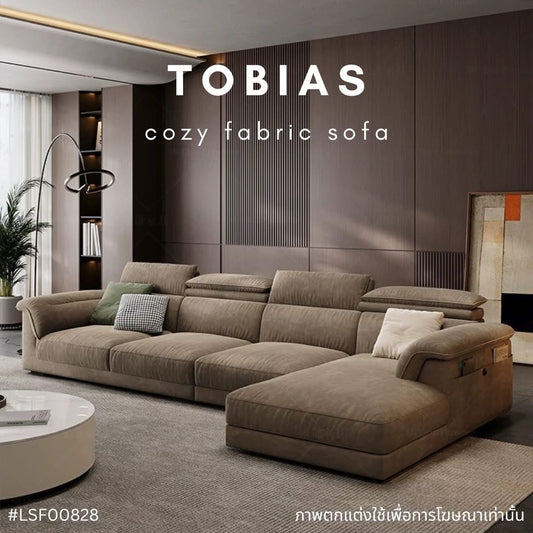 TOBIAS cozy fabric sofa