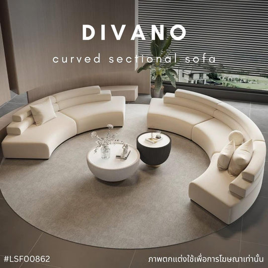 DIVANO curved sectional sofa