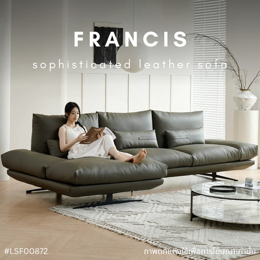 FRANCIS sophisticated leather sofa