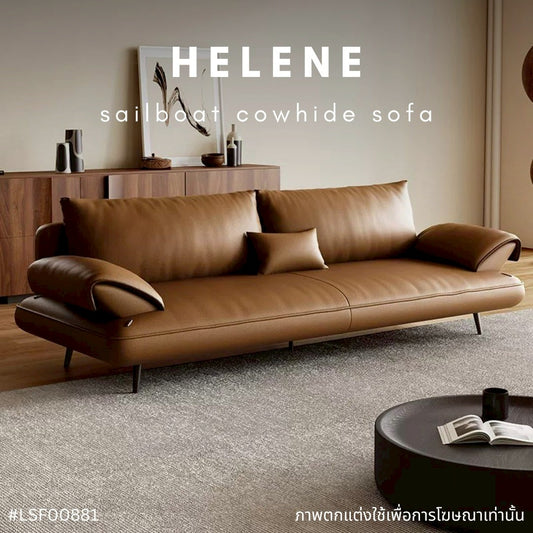 HELENE sailboat cowhide sofa