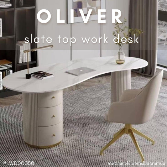 OLIVER slate top work desk
