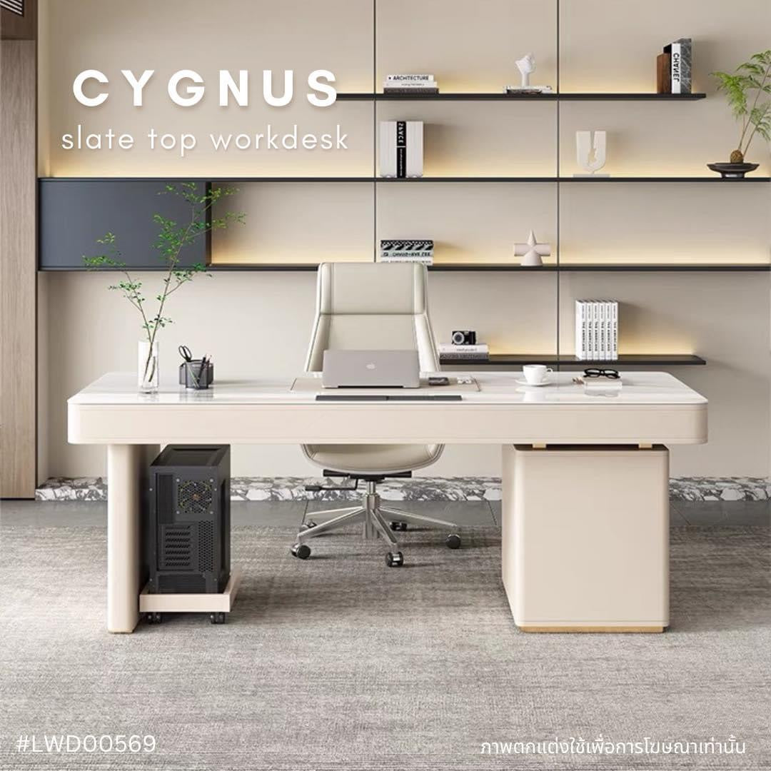 CYGNUS slate top workdesk (with drawers)
