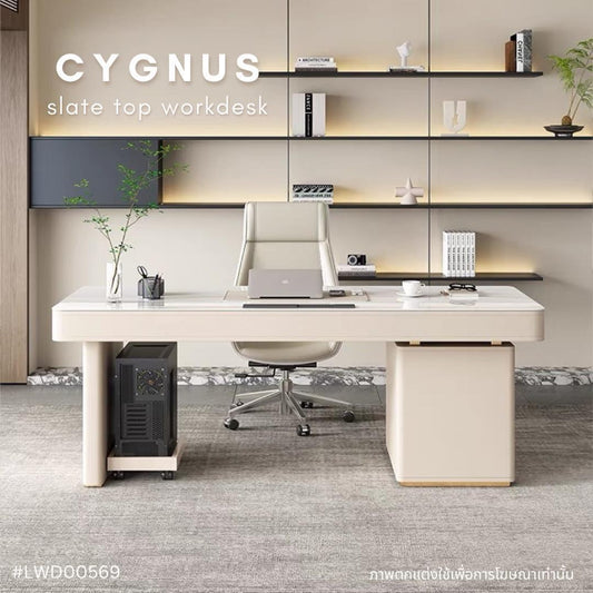 CYGNUS slate top workdesk (with drawers)