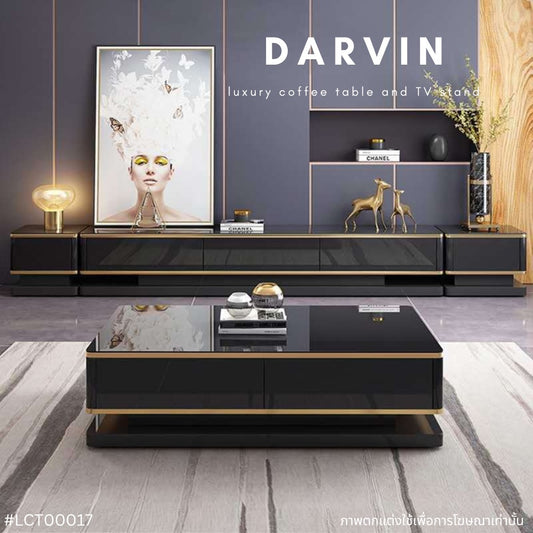 DARVIN Luxury Coffee Table and TV Stand