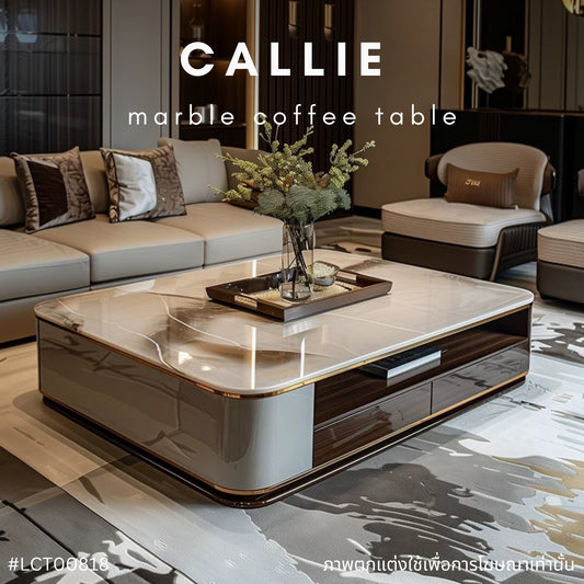 CALLIE marble coffee table